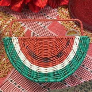 NWT C&C California Red and Green Decorative Watermelon Slice Utensil Caddy